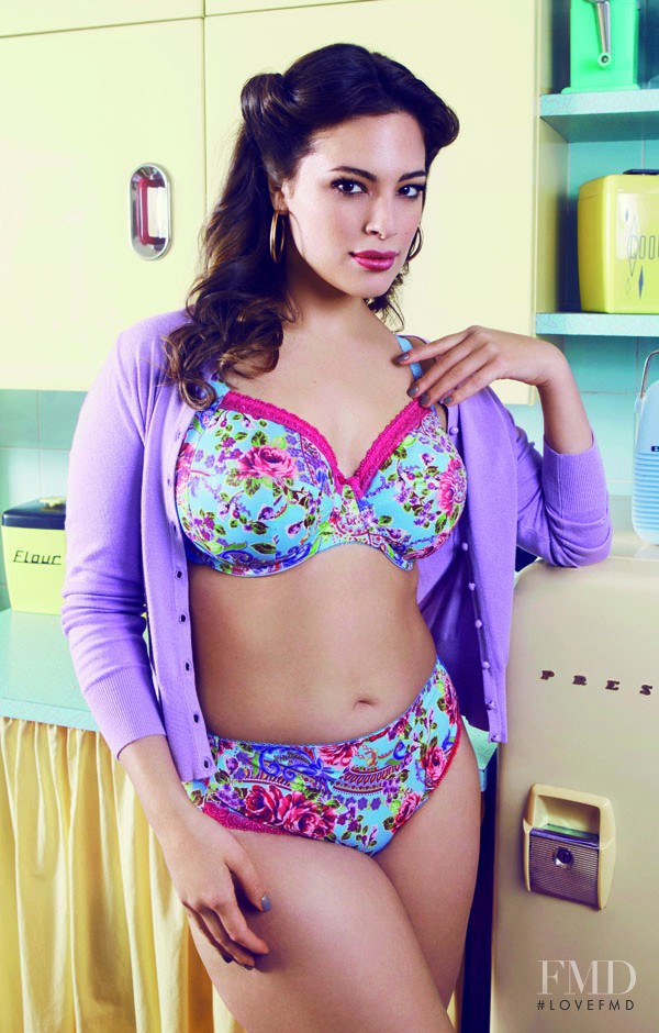 Ashley Graham featured in  the Elomi Lingerie catalogue for Spring/Summer 2014