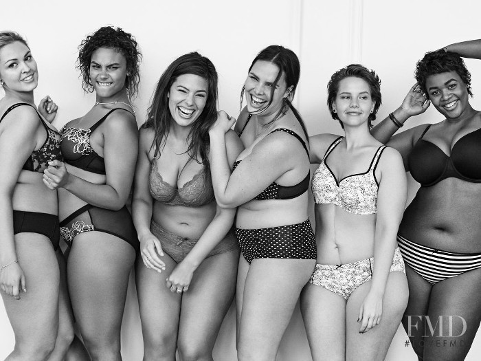 Ashley Graham featured in  the Cacique by Lane Bryant #imnoangel Campaign advertisement for Spring/Summer 2015