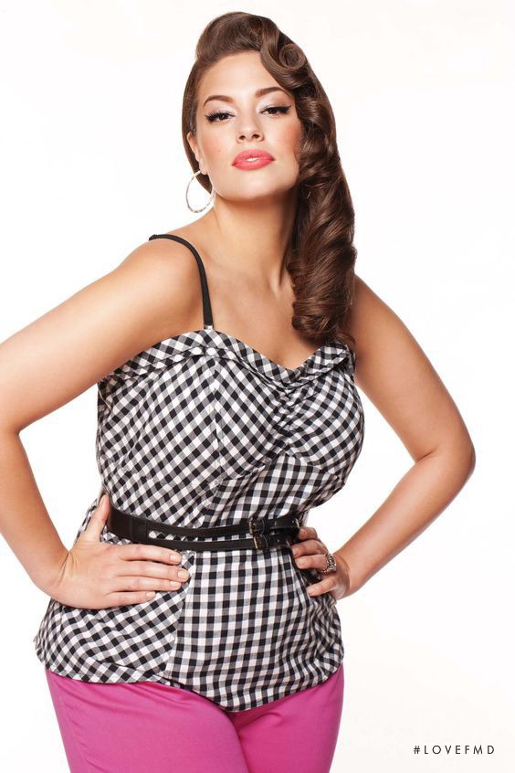 Ashley Graham featured in  the Addition Elle lookbook for Spring/Summer 2012