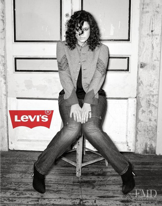Ashley Graham featured in  the Levi’s Levi\'s Boyfriend Collection advertisement for Autumn/Winter 2010