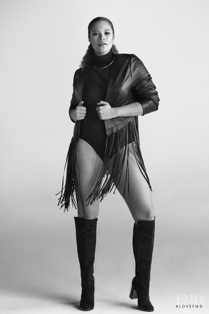 Sabina Karlsson featured in  the Lane Bryant advertisement for Autumn/Winter 2015
