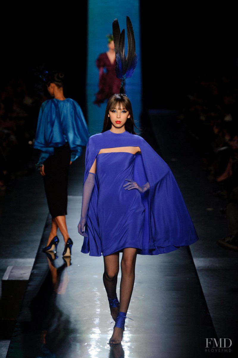 Issa Lish featured in  the Jean Paul Gaultier Haute Couture fashion show for Spring/Summer 2014