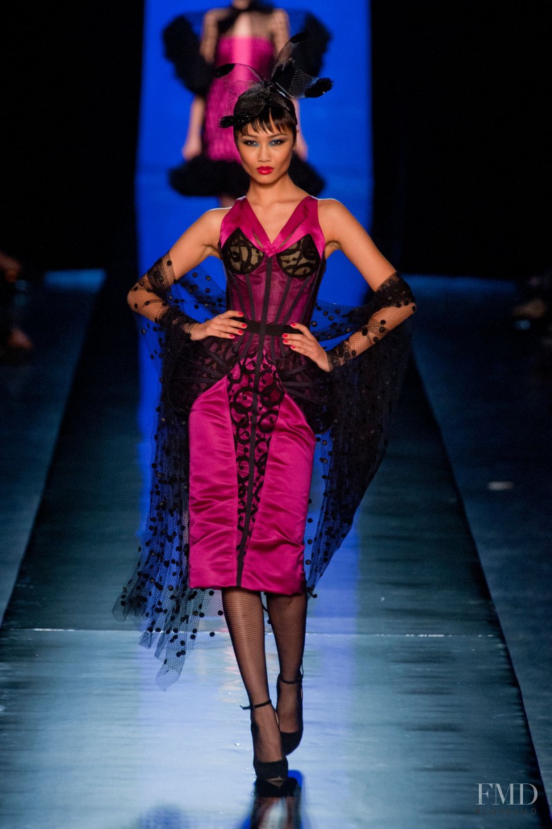 Yulia Saparniiazova featured in  the Jean Paul Gaultier Haute Couture fashion show for Spring/Summer 2014