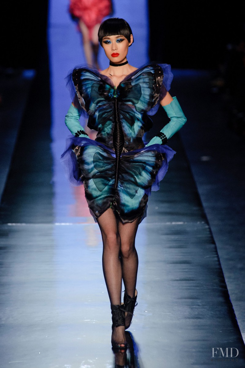 Meng Meng Wei featured in  the Jean Paul Gaultier Haute Couture fashion show for Spring/Summer 2014