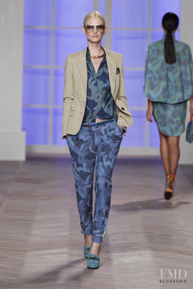 Patricia van der Vliet featured in  the Tommy Hilfiger fashion show for Spring/Summer 2012