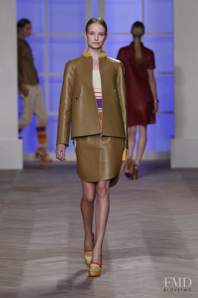 Maud Welzen featured in  the Tommy Hilfiger fashion show for Spring/Summer 2012
