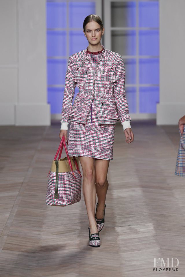Mirte Maas featured in  the Tommy Hilfiger fashion show for Spring/Summer 2012