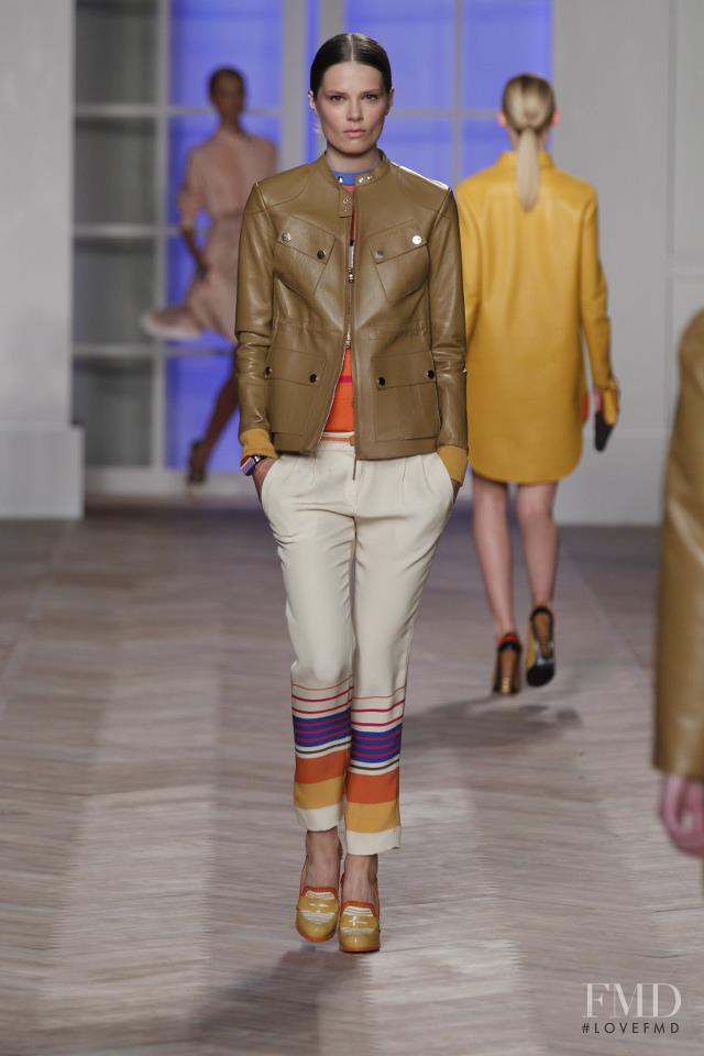 Caroline Brasch Nielsen featured in  the Tommy Hilfiger fashion show for Spring/Summer 2012