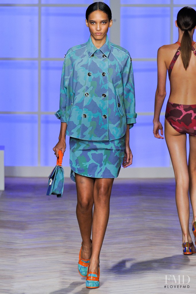 Cora Emmanuel featured in  the Tommy Hilfiger fashion show for Spring/Summer 2012