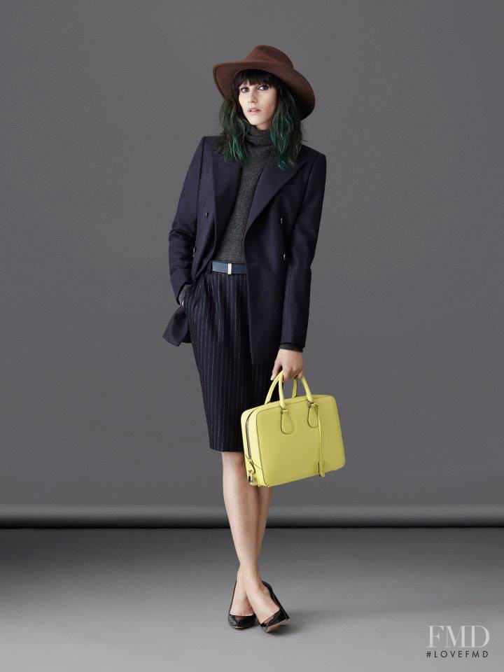 Langley Fox Hemingway featured in  the Bally fashion show for Autumn/Winter 2014