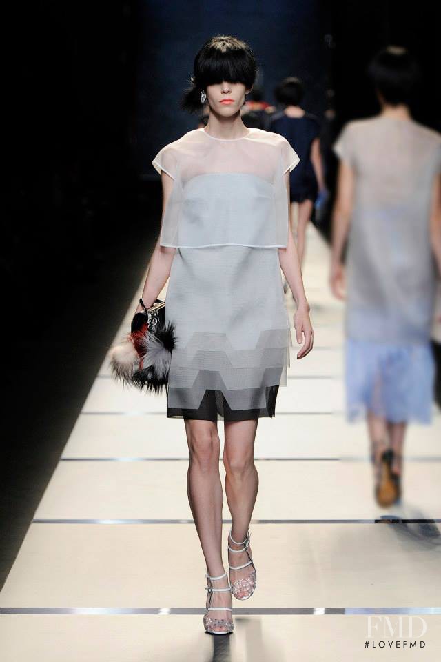 Meghan Collison featured in  the Fendi fashion show for Spring/Summer 2014