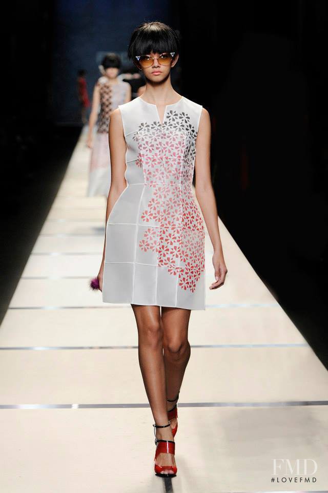 Marina Nery featured in  the Fendi fashion show for Spring/Summer 2014