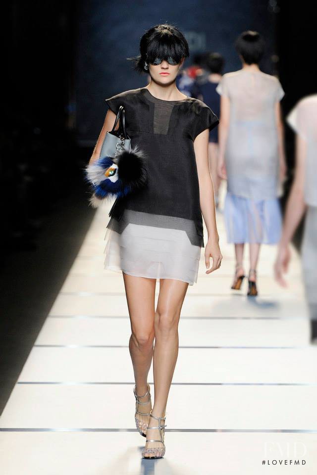 Maria Bradley featured in  the Fendi fashion show for Spring/Summer 2014