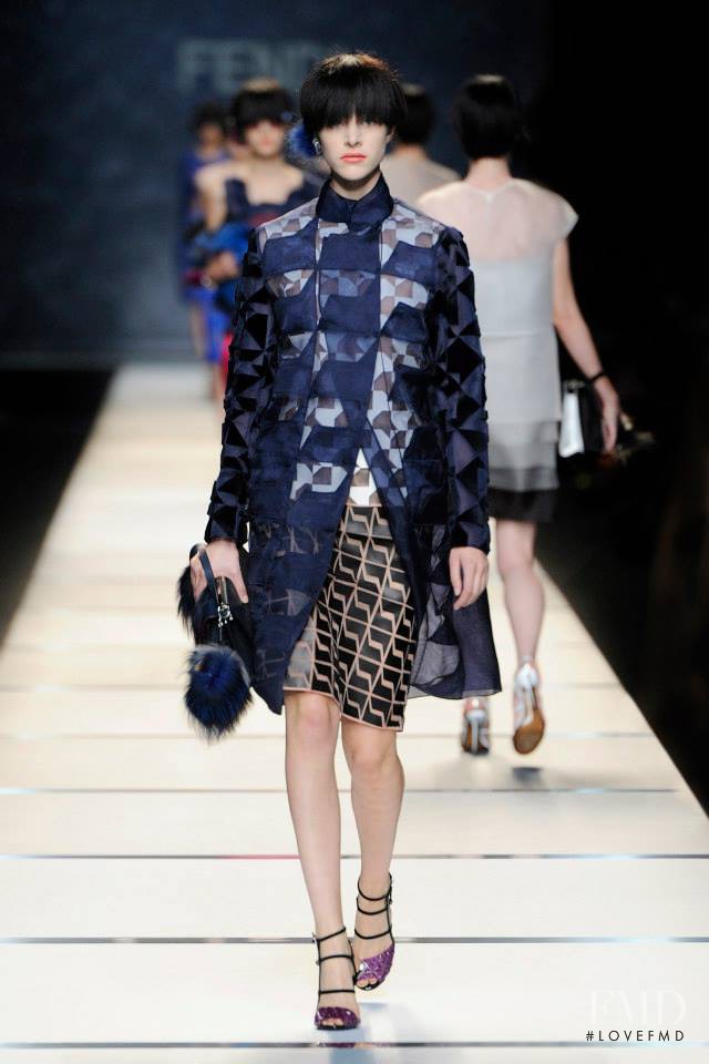 Hedvig Palm featured in  the Fendi fashion show for Spring/Summer 2014