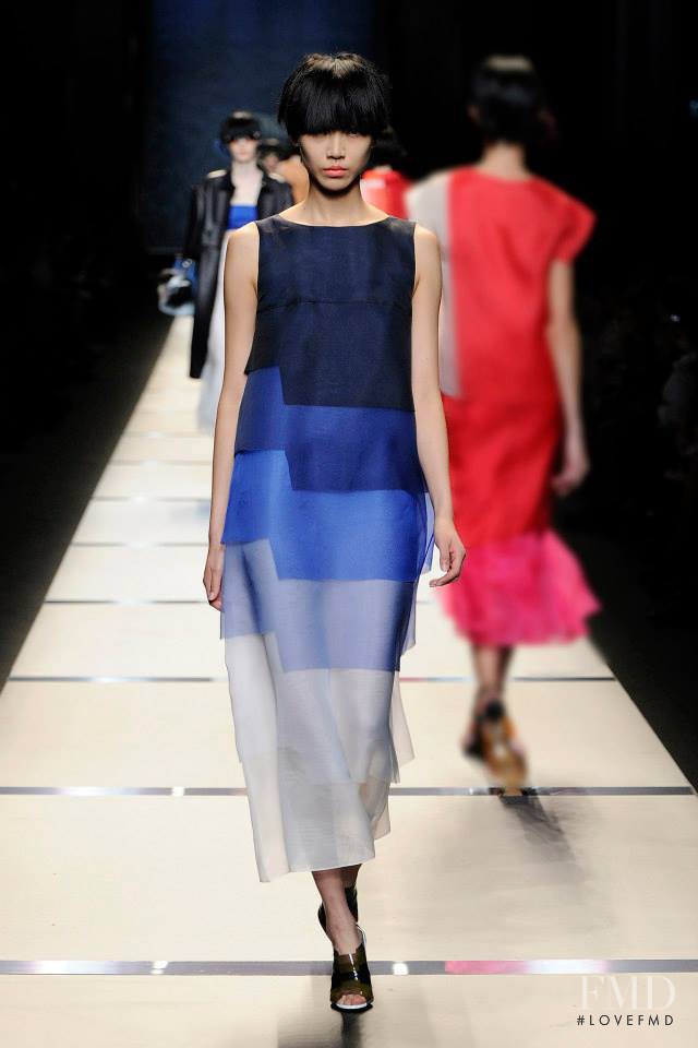 Soo Joo Park featured in  the Fendi fashion show for Spring/Summer 2014