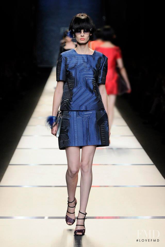 Irene Hiemstra featured in  the Fendi fashion show for Spring/Summer 2014