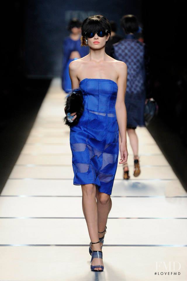 Anna Ewers featured in  the Fendi fashion show for Spring/Summer 2014