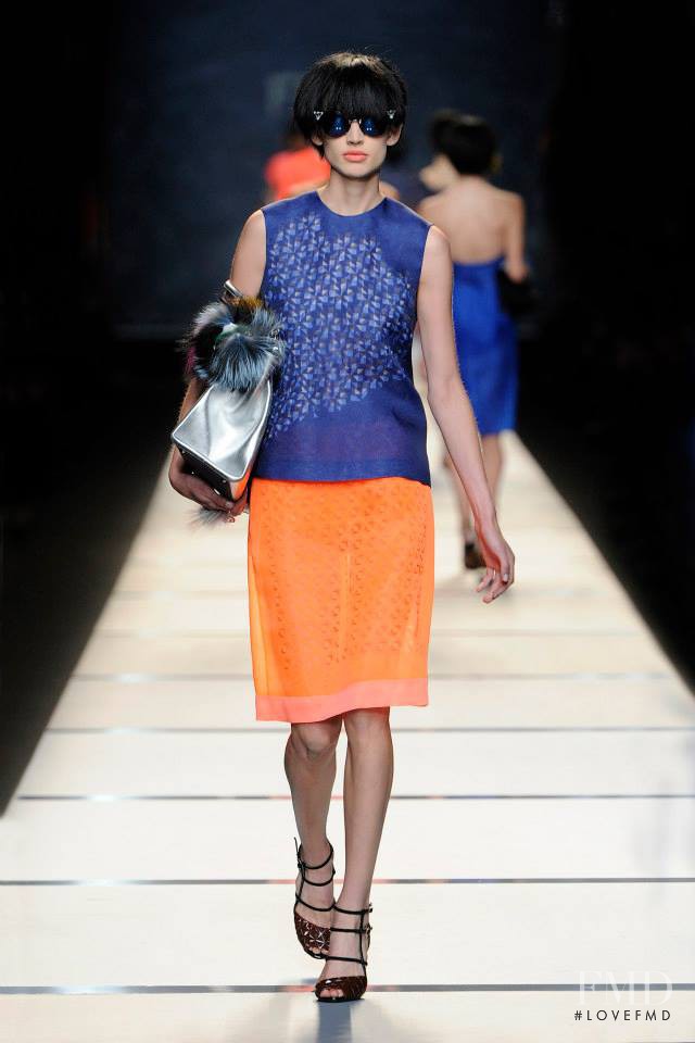 Kate Goodling featured in  the Fendi fashion show for Spring/Summer 2014