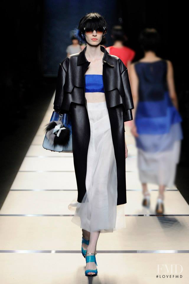 Julia Nobis featured in  the Fendi fashion show for Spring/Summer 2014