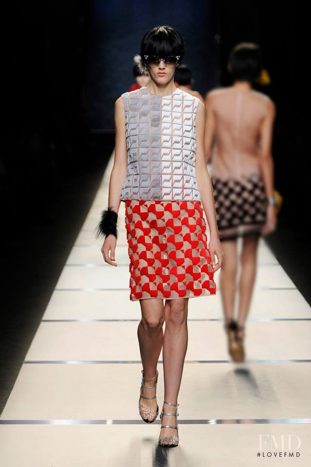 Logan Patterson featured in  the Fendi fashion show for Spring/Summer 2014