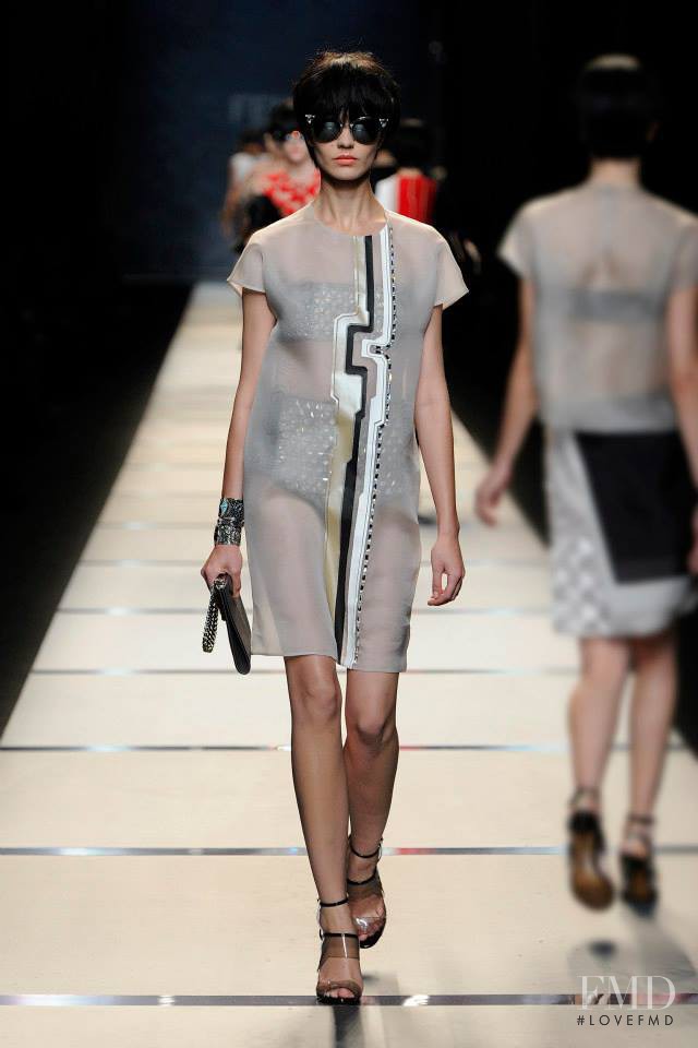 Marta Dyks featured in  the Fendi fashion show for Spring/Summer 2014