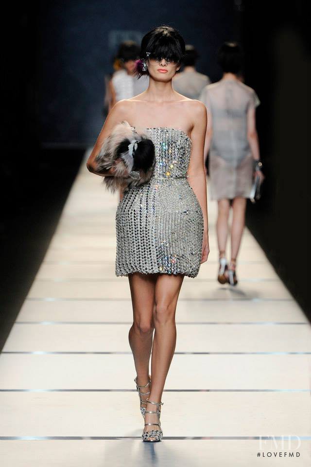 Ava Smith featured in  the Fendi fashion show for Spring/Summer 2014