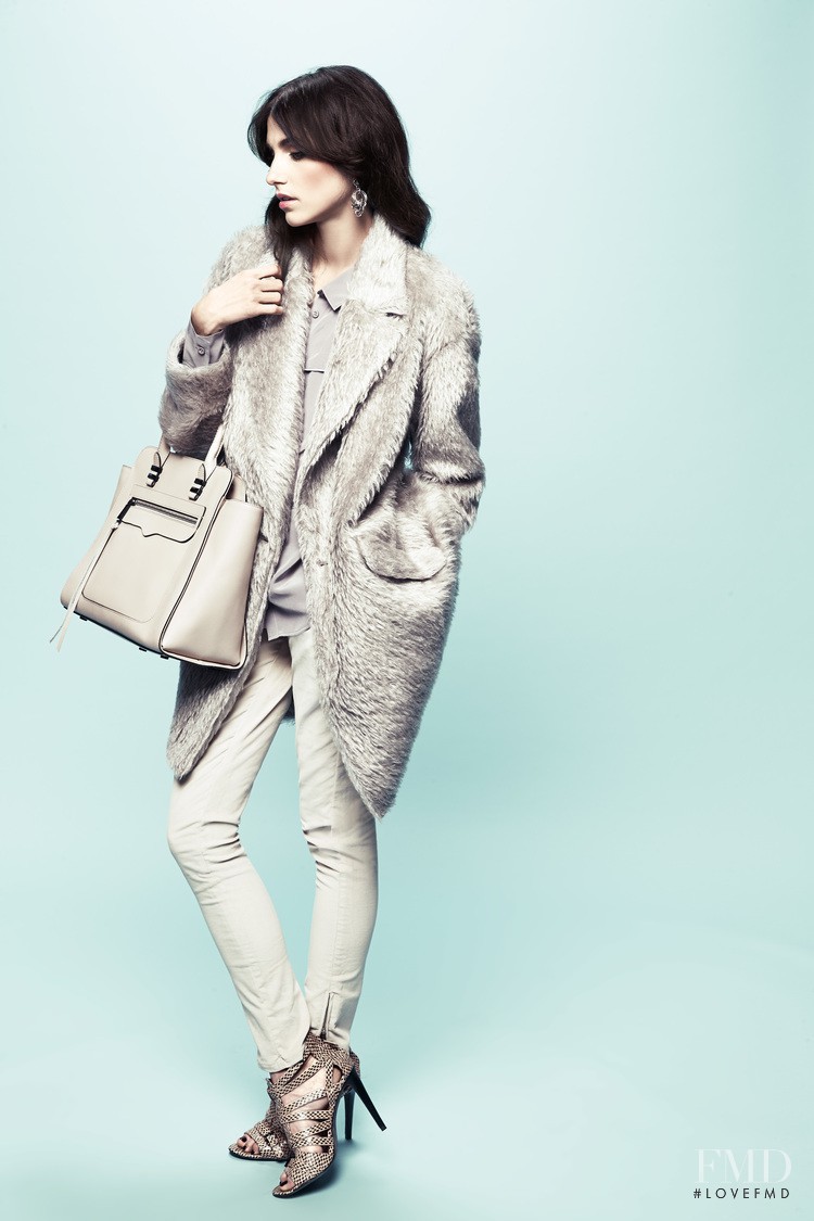 Langley Fox Hemingway featured in  the Rebecca Minkoff advertisement for Autumn/Winter 2014