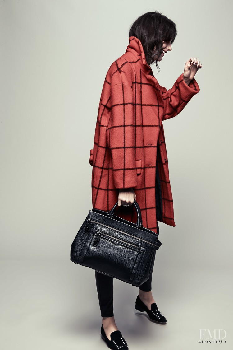 Langley Fox Hemingway featured in  the Rebecca Minkoff advertisement for Autumn/Winter 2014