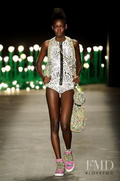 Viviane Oliveira featured in  the New Order fashion show for Spring/Summer 2011