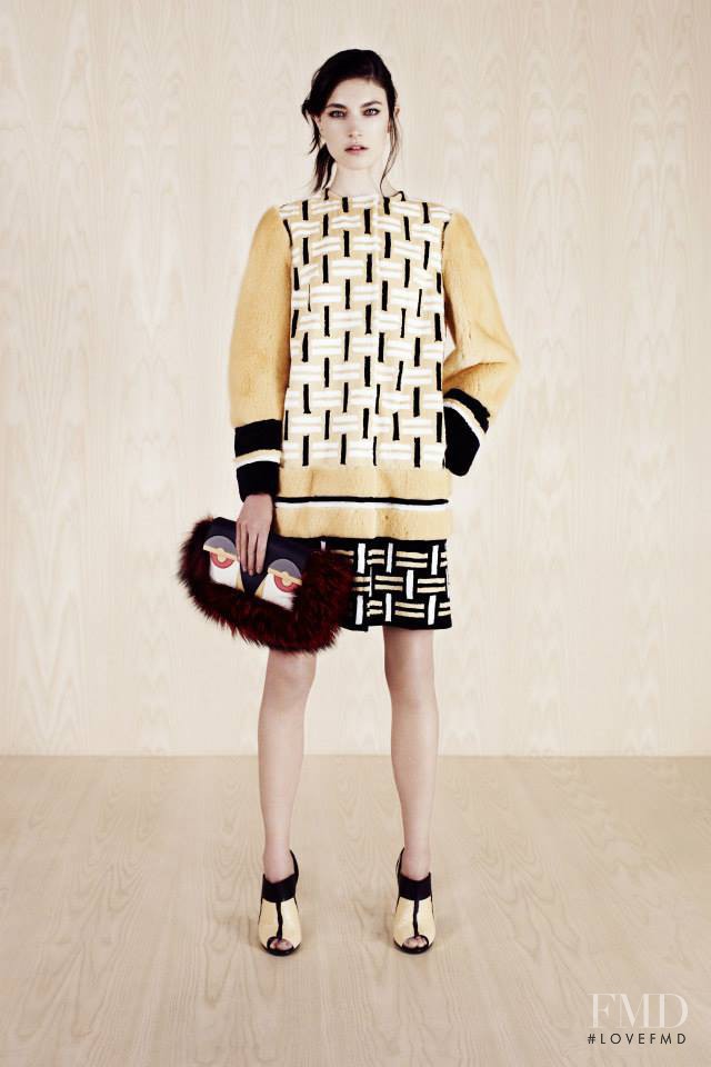 Jacquelyn Jablonski featured in  the Fendi fashion show for Resort 2014