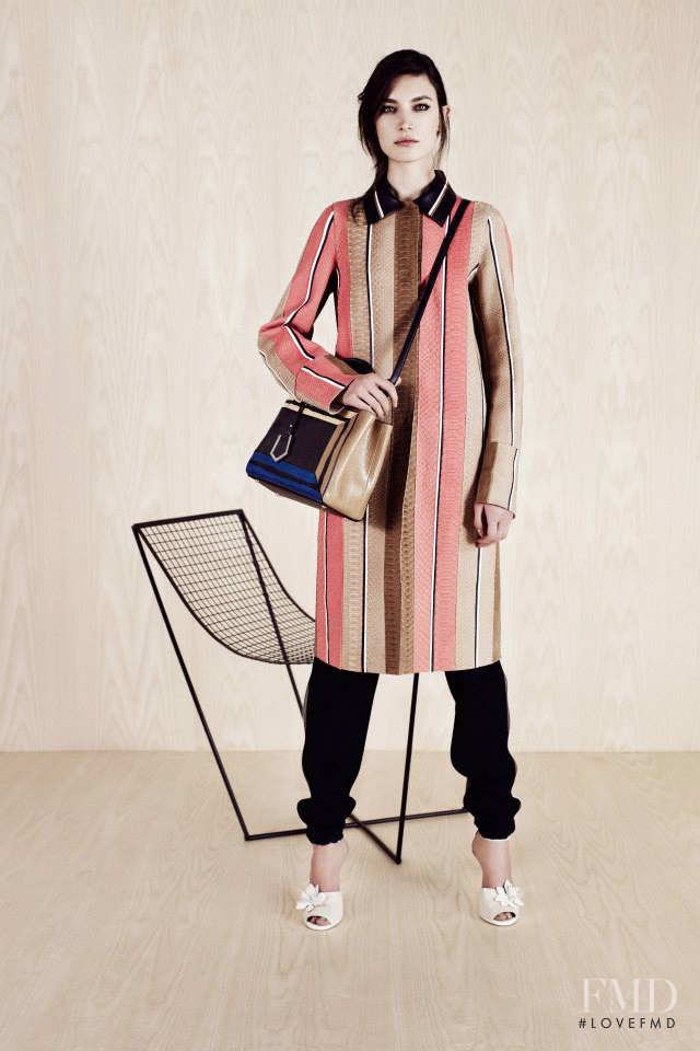 Jacquelyn Jablonski featured in  the Fendi fashion show for Resort 2014