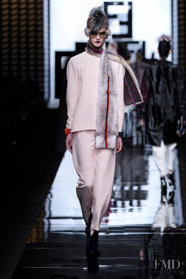 Magdalena Jasek featured in  the Fendi fashion show for Autumn/Winter 2013