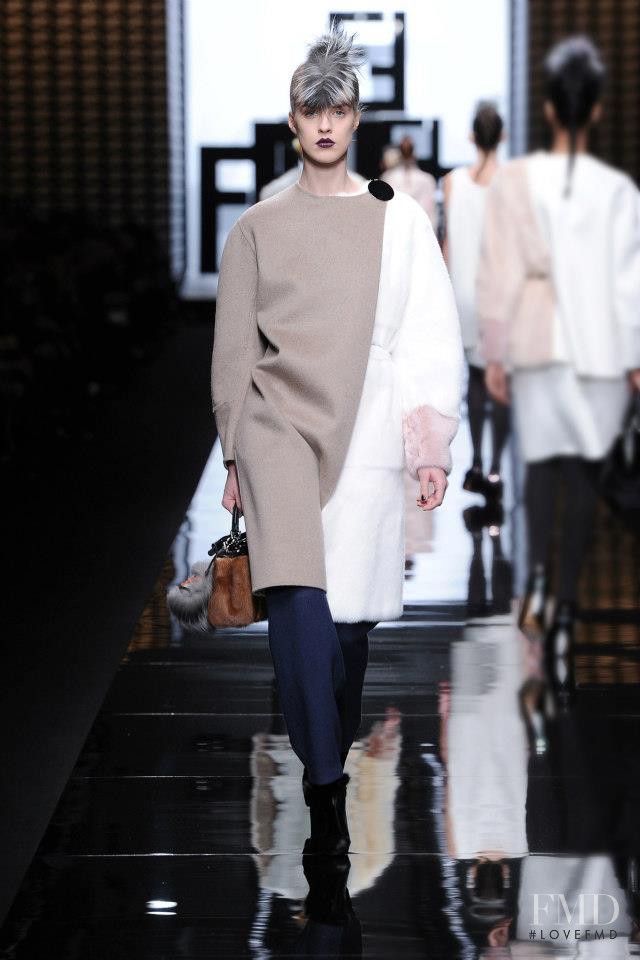 Julia Frauche featured in  the Fendi fashion show for Autumn/Winter 2013