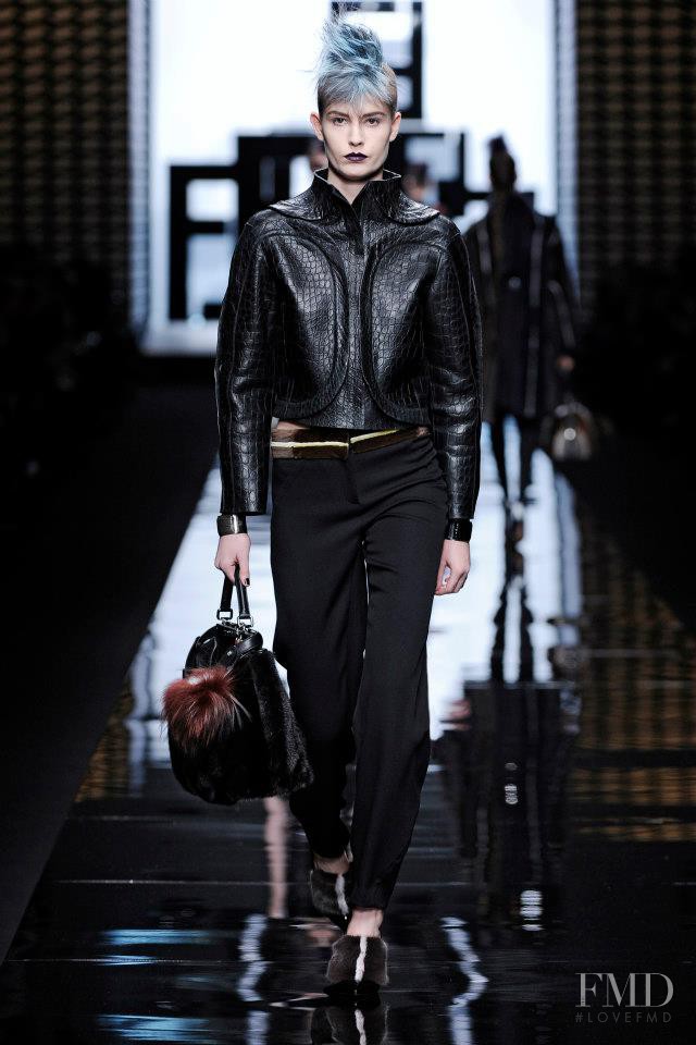 Nadja Bender featured in  the Fendi fashion show for Autumn/Winter 2013