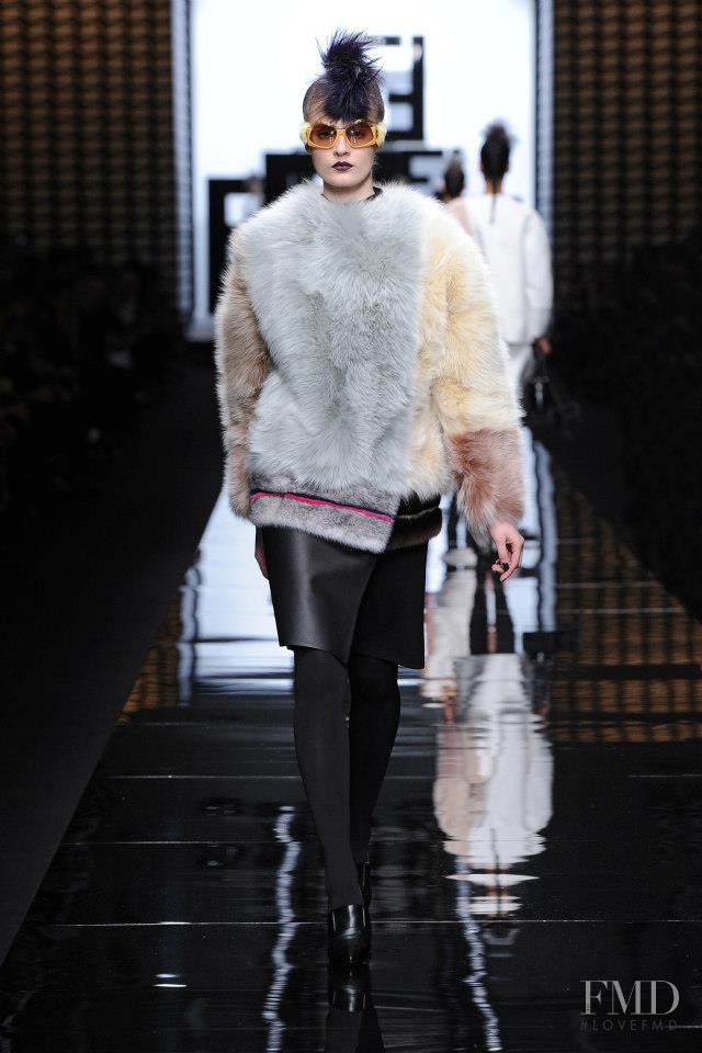 Tilda Lindstam featured in  the Fendi fashion show for Autumn/Winter 2013