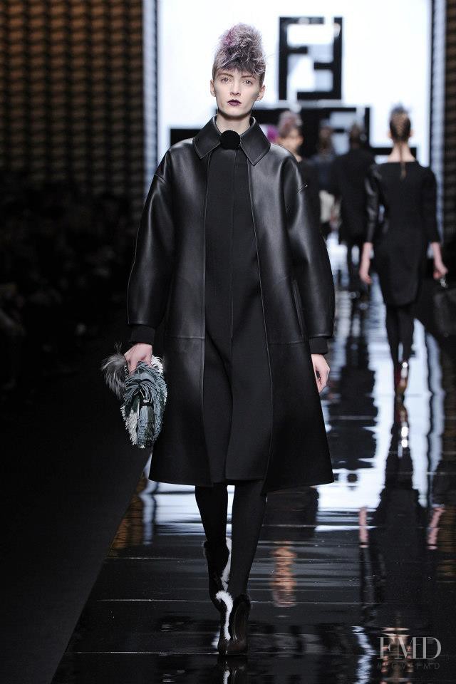 Daria Strokous featured in  the Fendi fashion show for Autumn/Winter 2013