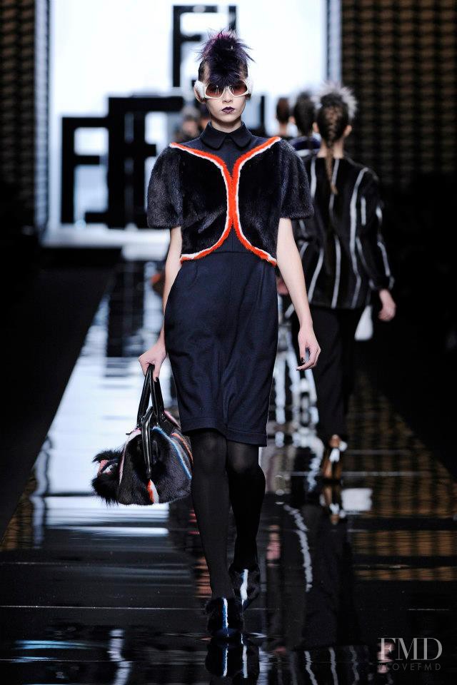 Amra Cerkezovic featured in  the Fendi fashion show for Autumn/Winter 2013