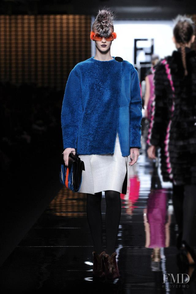 Elena Bartels featured in  the Fendi fashion show for Autumn/Winter 2013