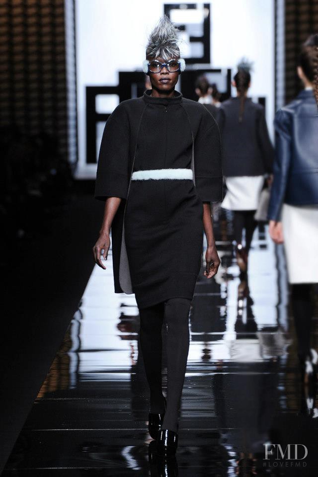 Grace Bol featured in  the Fendi fashion show for Autumn/Winter 2013