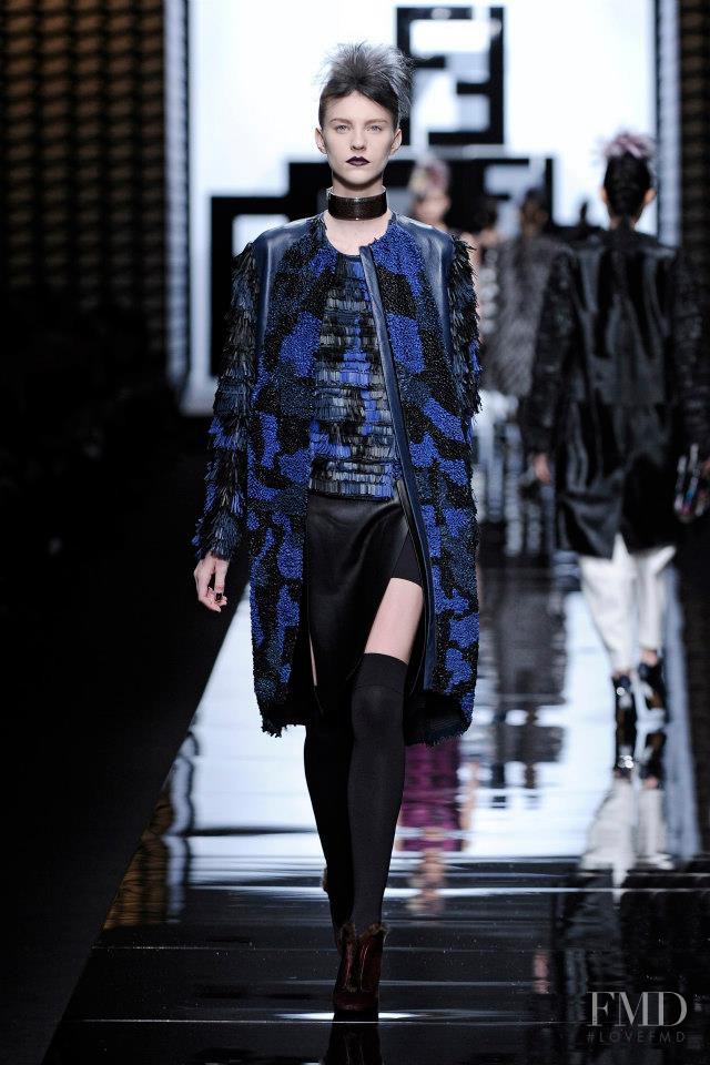 Nicole Pollard featured in  the Fendi fashion show for Autumn/Winter 2013