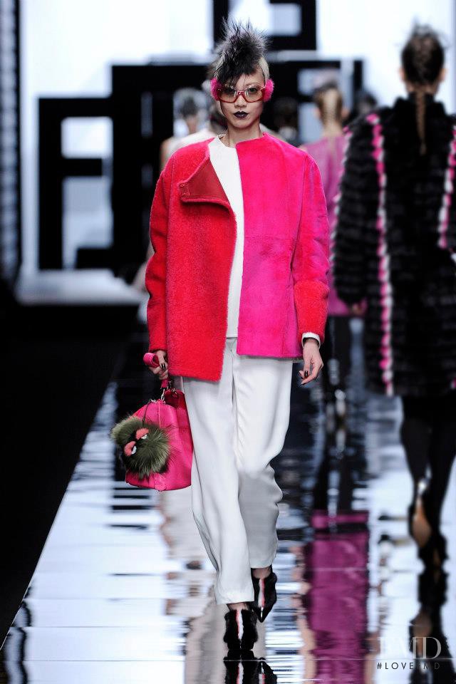 Soo Joo Park featured in  the Fendi fashion show for Autumn/Winter 2013