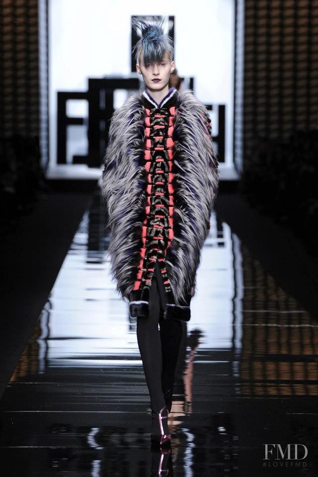 Julia Nobis featured in  the Fendi fashion show for Autumn/Winter 2013