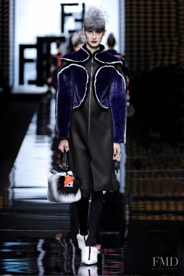 Marte Mei van Haaster featured in  the Fendi fashion show for Autumn/Winter 2013