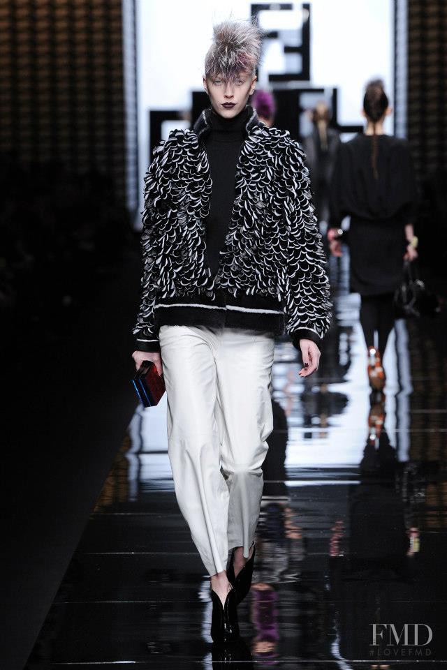 Juliana Schurig featured in  the Fendi fashion show for Autumn/Winter 2013