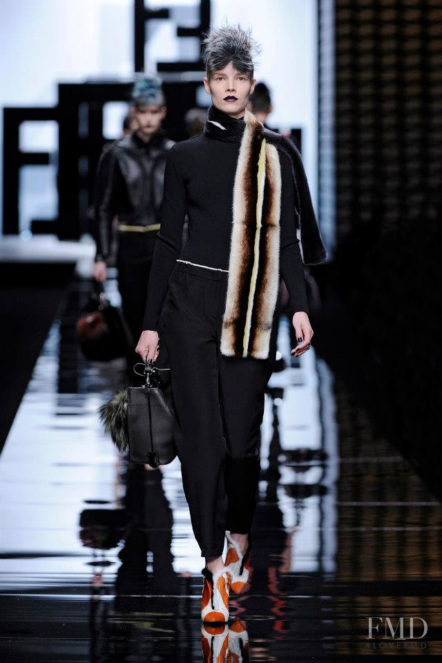 Suvi Koponen featured in  the Fendi fashion show for Autumn/Winter 2013