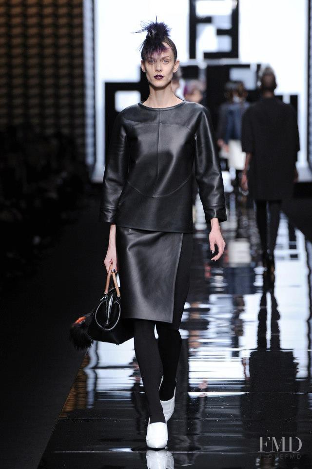 Aymeline Valade featured in  the Fendi fashion show for Autumn/Winter 2013