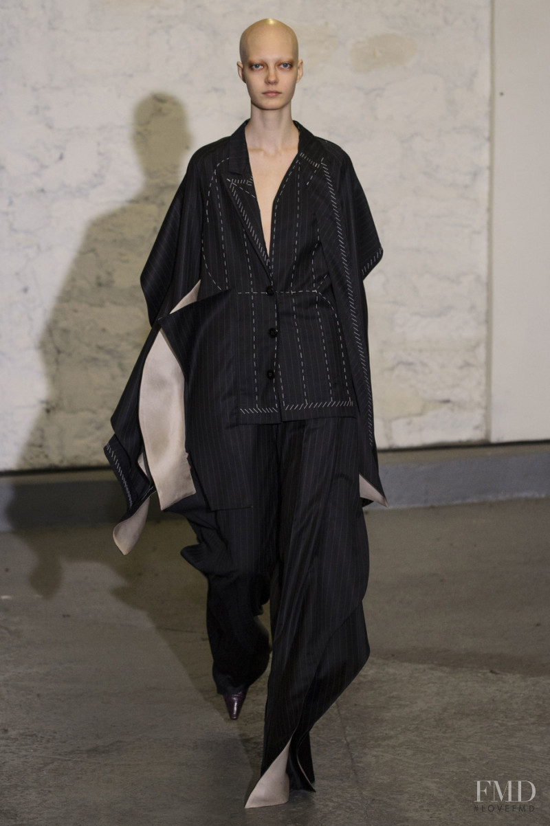 Yana Dobroliubova featured in  the Anne Sofie Madsen fashion show for Autumn/Winter 2016