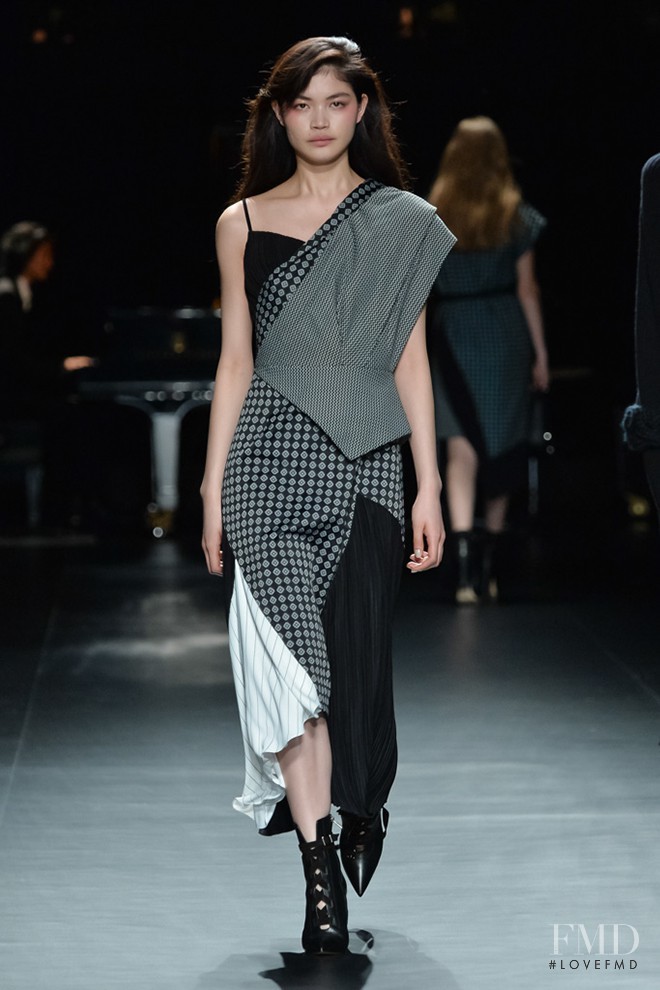 Rina Fukushi featured in  the ADEAM fashion show for Autumn/Winter 2016