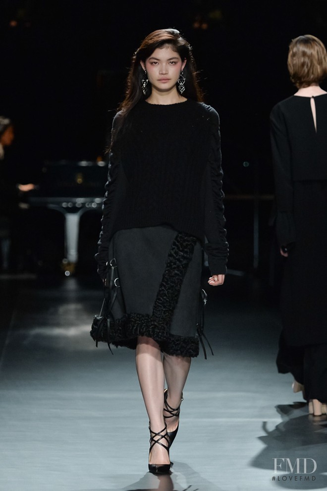 Rina Fukushi featured in  the ADEAM fashion show for Autumn/Winter 2016