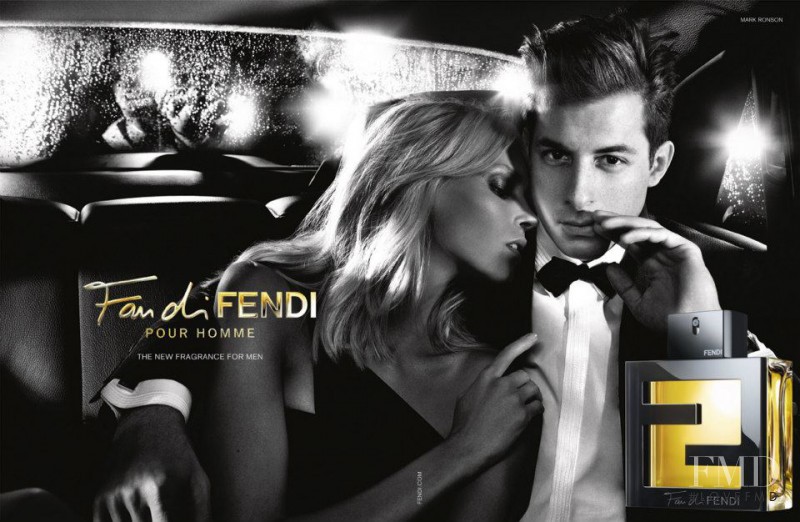 Anja Rubik featured in  the Fendi Fan di FENDI Pour Homme advertisement for Spring/Summer 2013